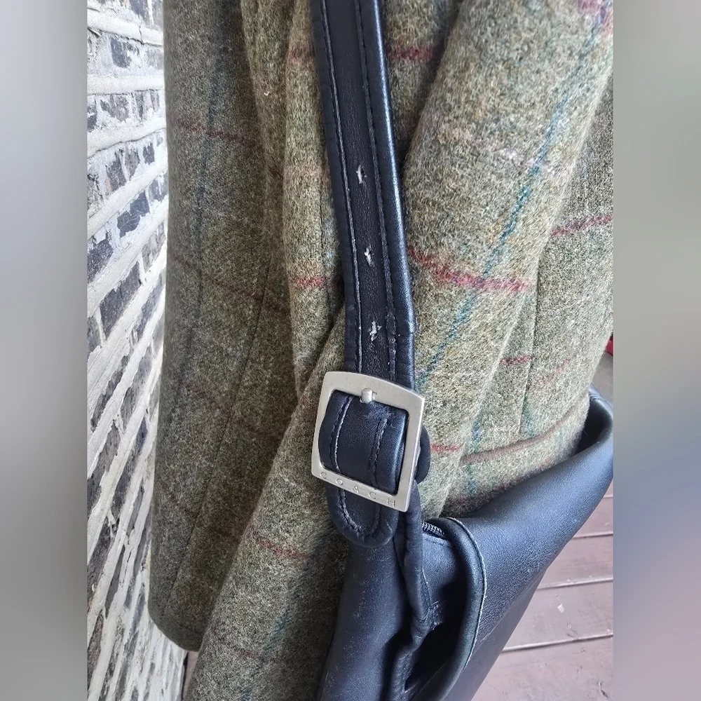 Coach Black Leather Messenger Bag